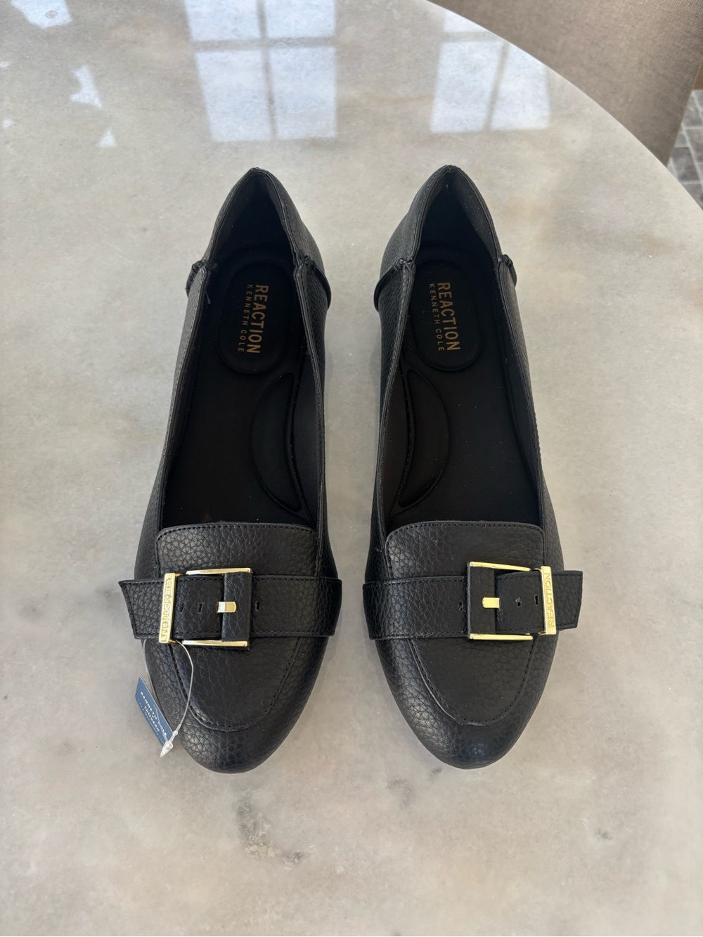Black loafers. Size 10